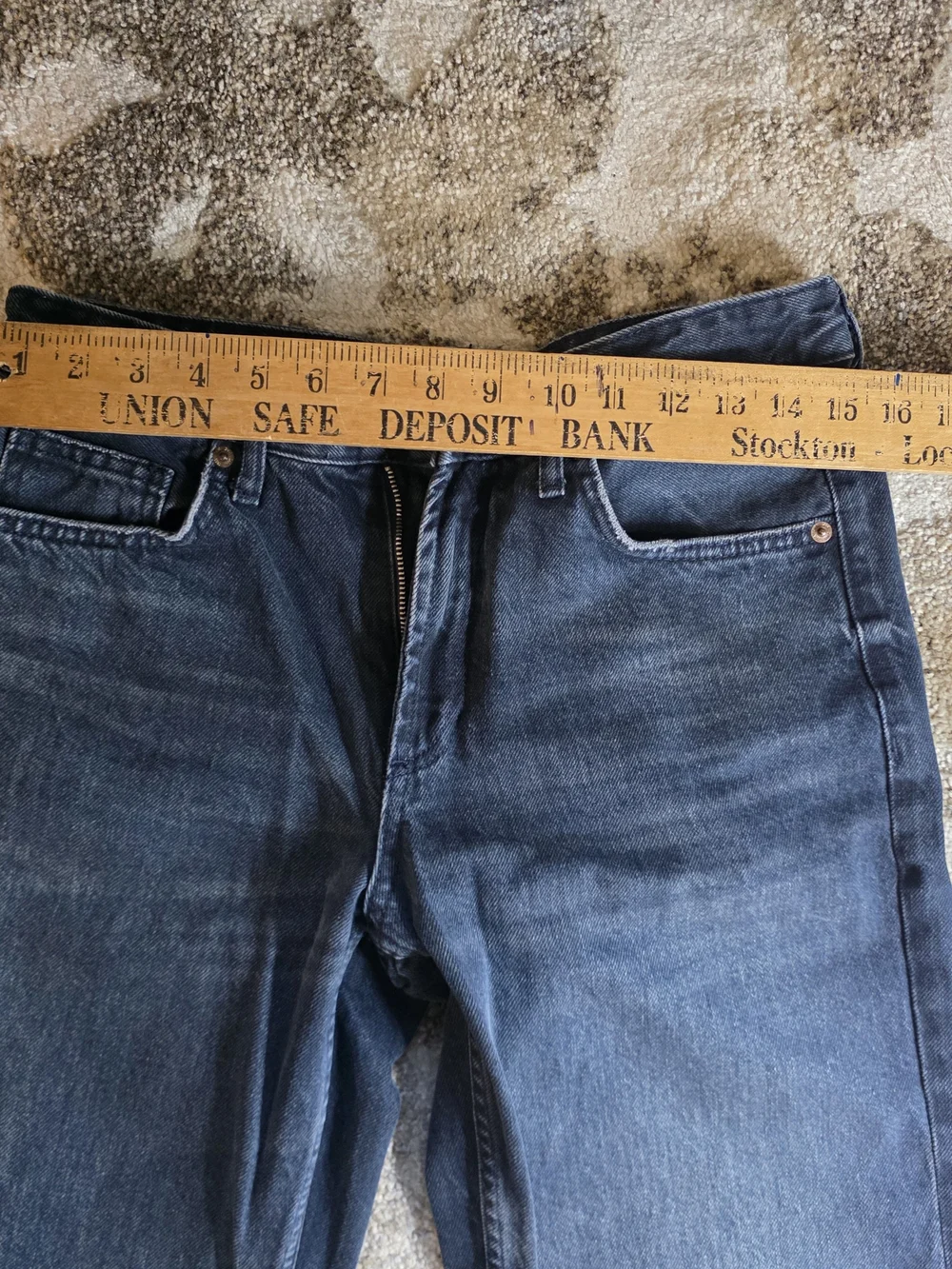 Zara Dark Wash Wide-Leg Jeans